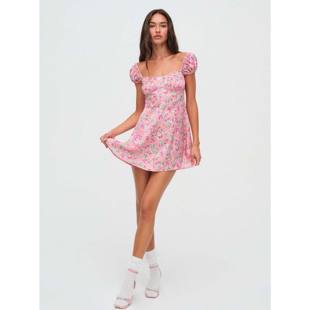 For Love & Lemons Antonia Mini Dress Size SS / Pink